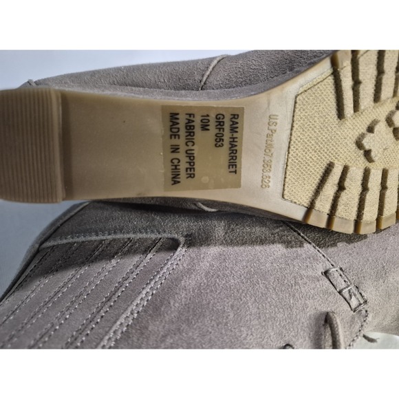 Rampage Women's Harriet Suede Lace Up Ankle Wedge Boots Tan Size 10m NWOB - Picture 2 of 11